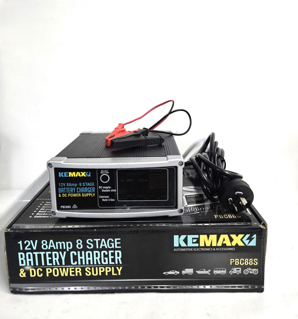 Car Battery Charger 12v 8AMP 8 Stage DISPLAY UNIT