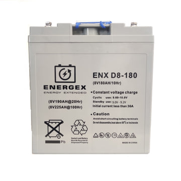 Energex AGM Deep Cycle 8V 180Ah  Golf Cart Battery