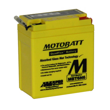 Motobatt Motorbike Battery MBT6N6