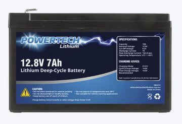 Powertech 12.8V 7Ah LiFePO4 Lithium Battery