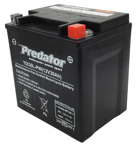 Predator YIX30L-PW AGM 440CCA 30AH Battery