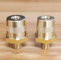 Battery Terminal Connectors Copper M8 Hex Stud 2PCS [Positive and Negative]